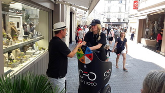 Street marketing roue de la chance la rochelle