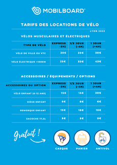 Tarifs location v lo l Mobilboard Lyon